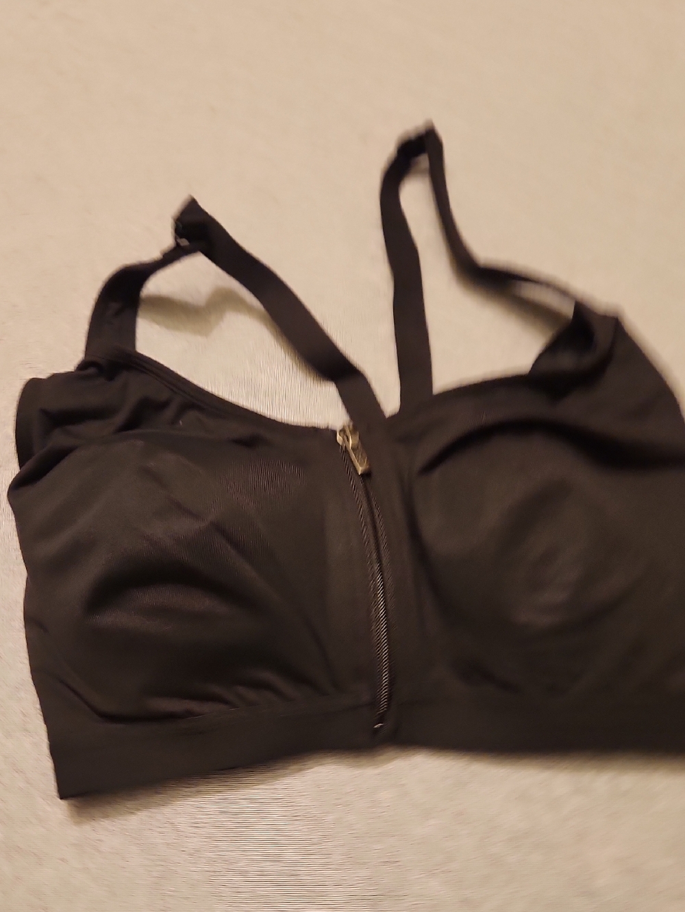 Black Front-Zip Comfort Sports Bra - Victoria Secret